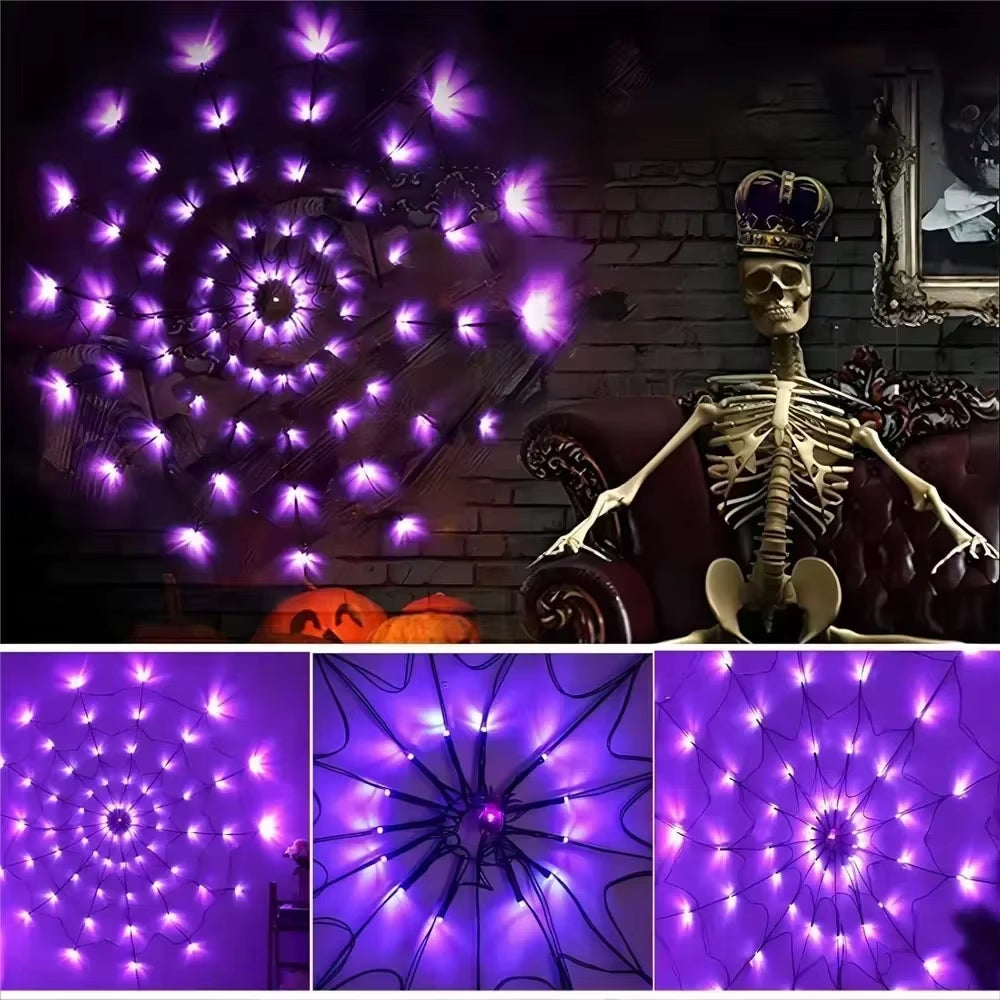 Lampki LED w Kształcie Pajęczyny