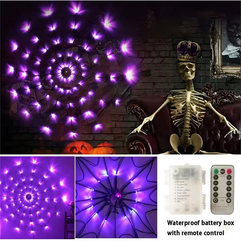 Lampki LED w Kształcie Pajęczyny