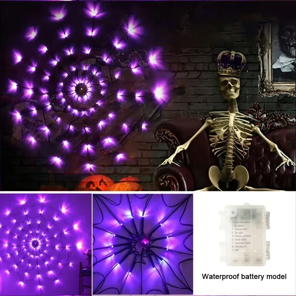 Lampki LED w Kształcie Pajęczyny