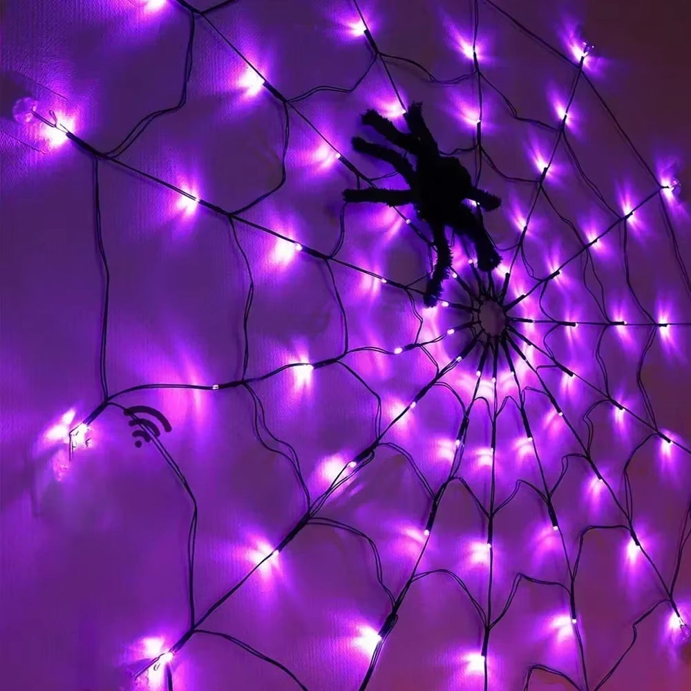 Lampki LED w Kształcie Pajęczyny